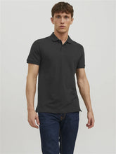 JACK & JONES PLAIN POLO SHIRT | BLACK