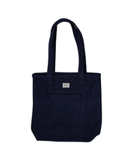 UPCYCLING PREMIUM WOOL TOTE BAG | NAVY