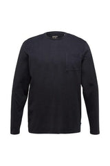ESPRIT MEN JERSEY T-SHIRT WITH FRONT PRINT | BLACK