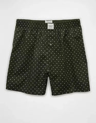 AMERICAN EAGLE dark green polka dot boxer shorts for men