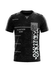 OXYGEN ACTIVE WEAR PREMIUM PRINTED T-SHIRT | BLACK