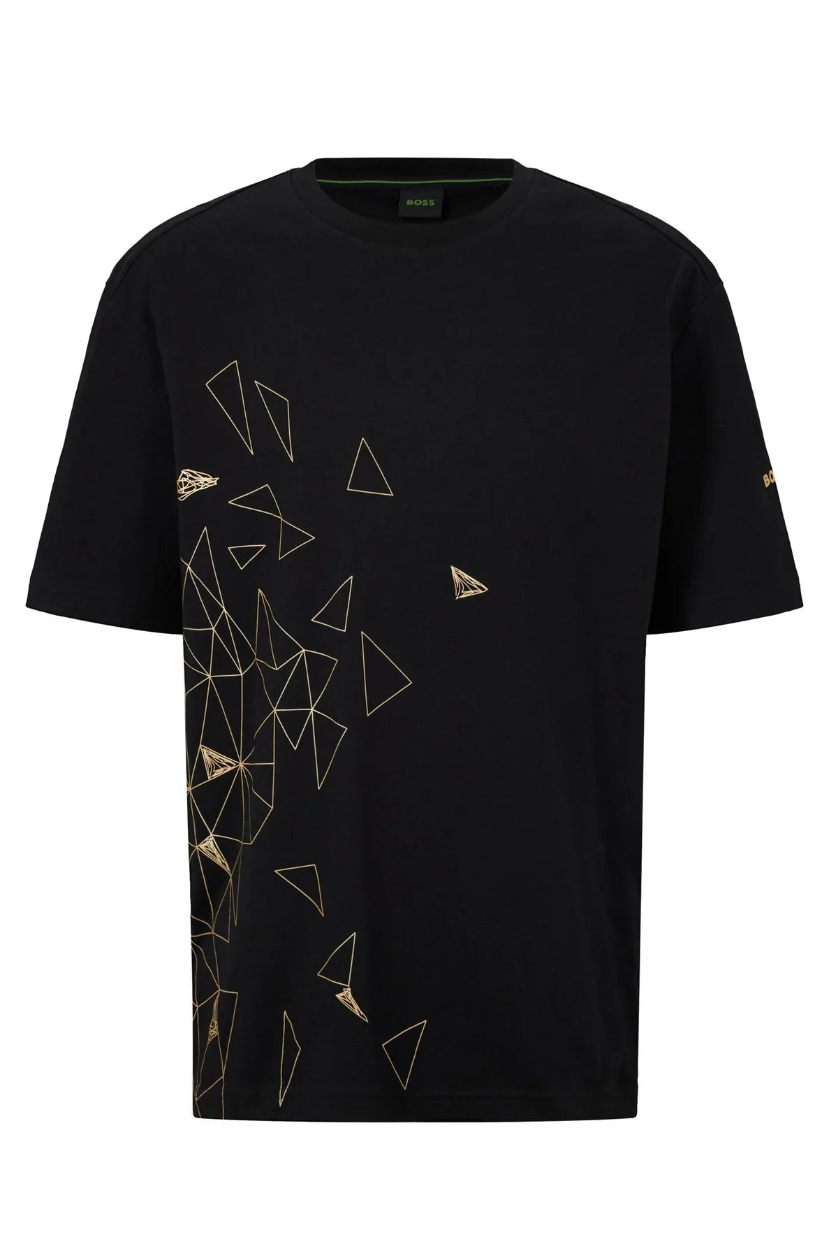 HUGO BOSS REGULAR FIT T-SHIRT IN COTTON - TEEGO | BLACK