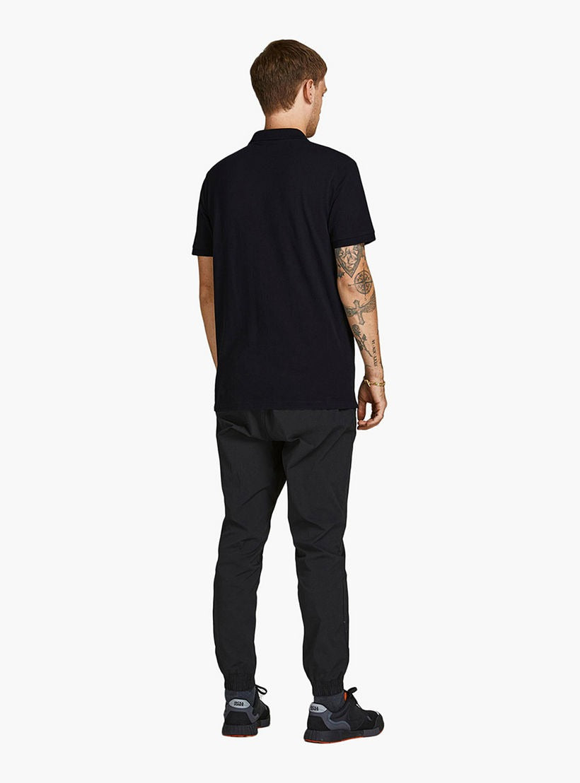 JACK & JONES COTTON SHORT SLEEVE POLO | DARK BLUE