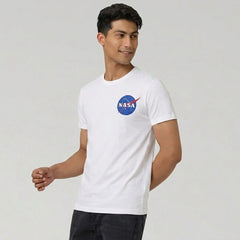 NASA LOGO GRAPHIC T-SHIRT | WHITE COTTON SPACE EDITION
