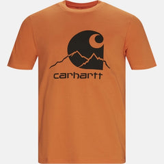 CARHARTT WIP S/S RELAXED FIT SHORT SLEEVE SCRIPT T-SHIRT | LIGHT BROWN