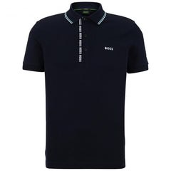 HUGO BOSS PAULE 4 PIQUE POLO SHIRT | NAVY
