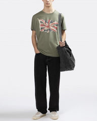 PEPE JEANS-COTTON T-SHIRT WITH PRINTED LOGO | CASTING GREEN