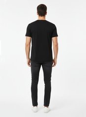 H&H MEN’S PREMIUM GRAPHIC T-SHIRT | NORTH POLE MOTORCYCLE LEGEND PRINT | BLACK