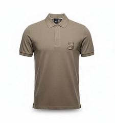 HUGO BOSS PREMIUM POLO SHIRT FOR MEN | DARK BEIGE