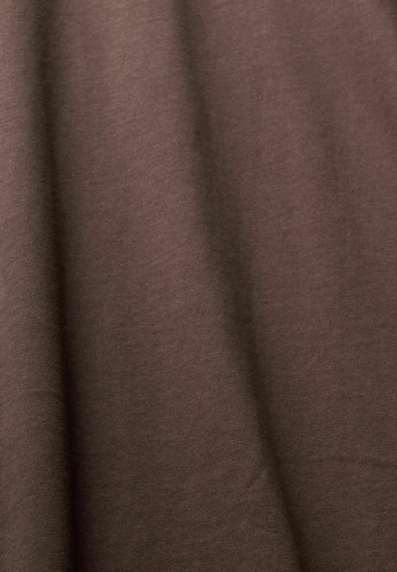 ESPRIT MEN JERSEY T-SHIRT WITH FRONT PRINT | DARK BROWN