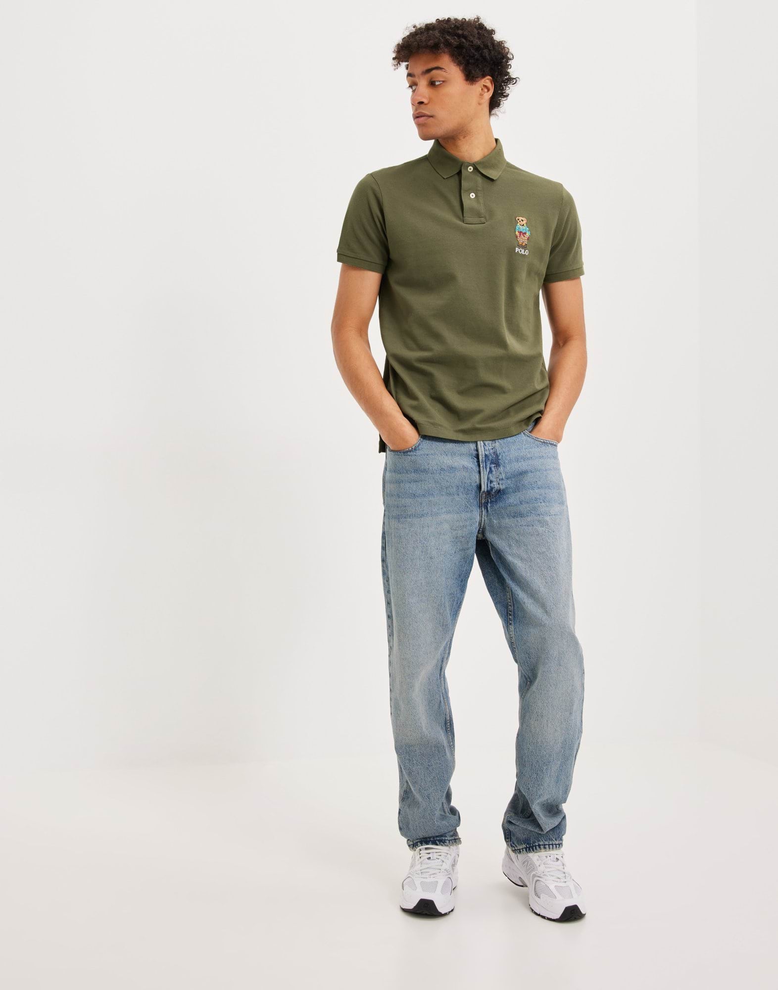 RALPH LAUREN - CUSTOM FIT POLO BEAR POLO SHIRT | GREEN