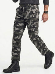 STANLEY MEN’S CARGO PANTS RELAXED FIT | GREY / BLACK