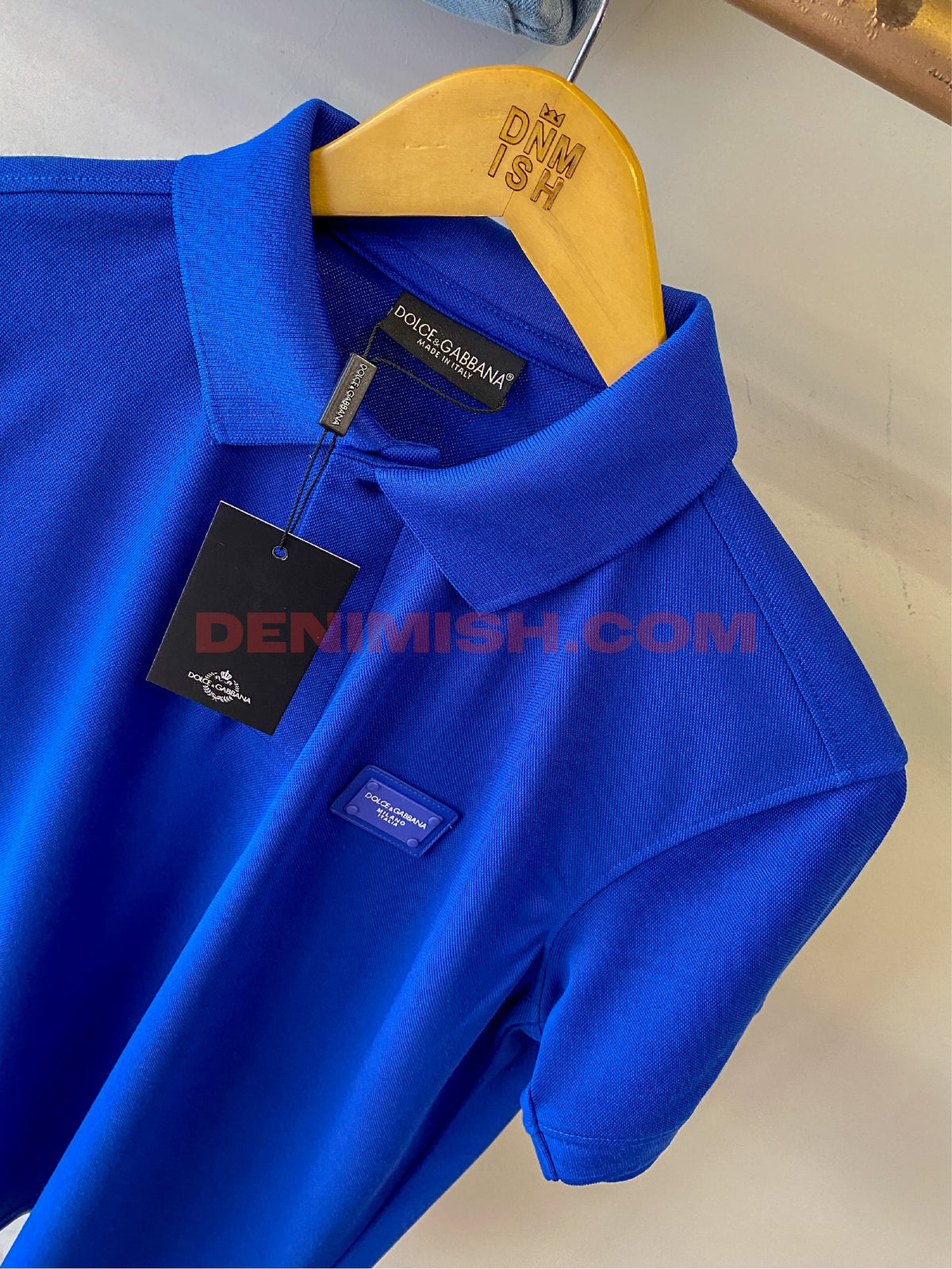 DOLCE & GABBANA MEN SLIM FIT CLASSIC POLO SHIRT | BLUE