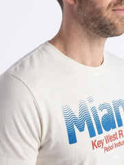 PETROL INDUSTRIES CO. MIAMI PRINTED T-SHIRT | WHITE