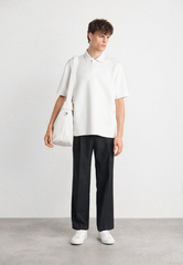 HUGO BOSS STRETCH-COTTON POLO SHIRT | WHITE