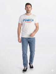 PETROL INDUSTRIES CO. MIAMI PRINTED T-SHIRT | WHITE