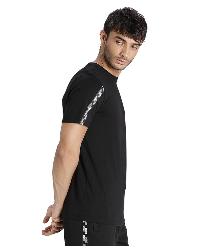PUMA LOGO MEN SLIM FIT T-SHIRT | BLACK