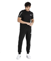 PUMA LOGO MEN SLIM FIT T-SHIRT | BLACK