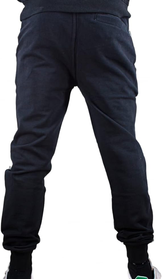CERRUTI 1881-BITTI MENS JOGGING TROUSER-WITH LOGO STRIP | BLACK