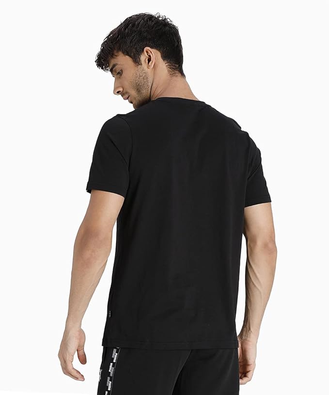 PUMA LOGO MEN SLIM FIT T-SHIRT | BLACK