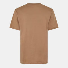 HUGO BOSS COTTON JERSEY REGULAR-FIT T-SHIRT WITH STRIPES AND LOGO | BEIGE