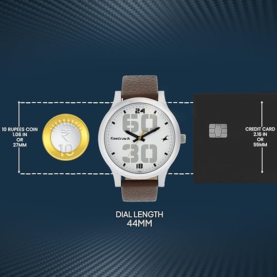 Fastrack Bold Analog White Dial Men's Watch