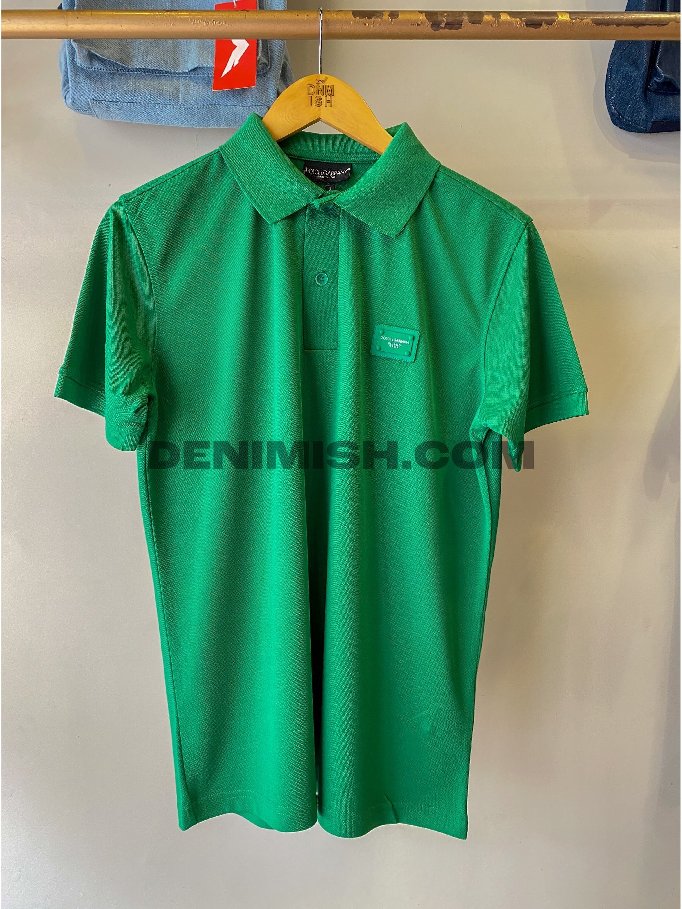 DOLCE & GABBANA MEN SLIM FIT CLASSIC POLO SHIRT | GREEN