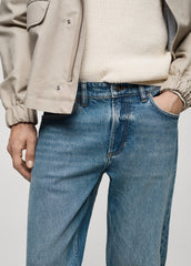 MANGO JEANS BEN TAPERED FIT | LIGHT BLUE