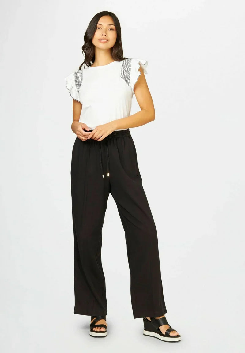 CONBIPEL SMOCK STICH - PRINT T- SHIRT | WHITE