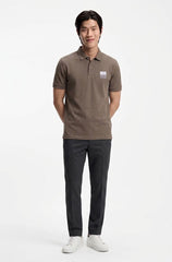 HUGO BOSS DUSPLITY POLO SHIRT | TAUPE