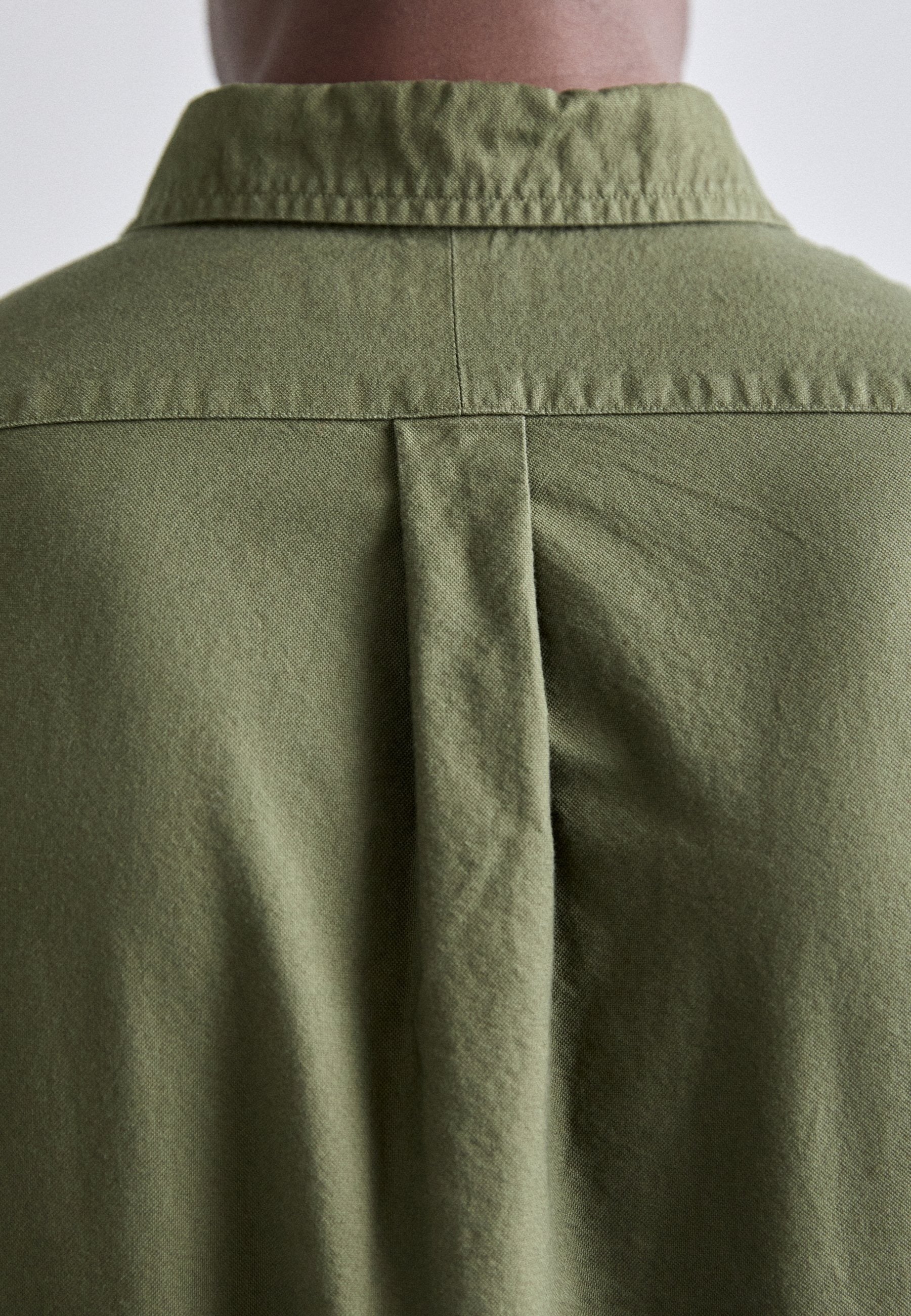 POLO RALPH LAUREN SLIM FIT OXFORD SHIRT | OLIVE GREEN