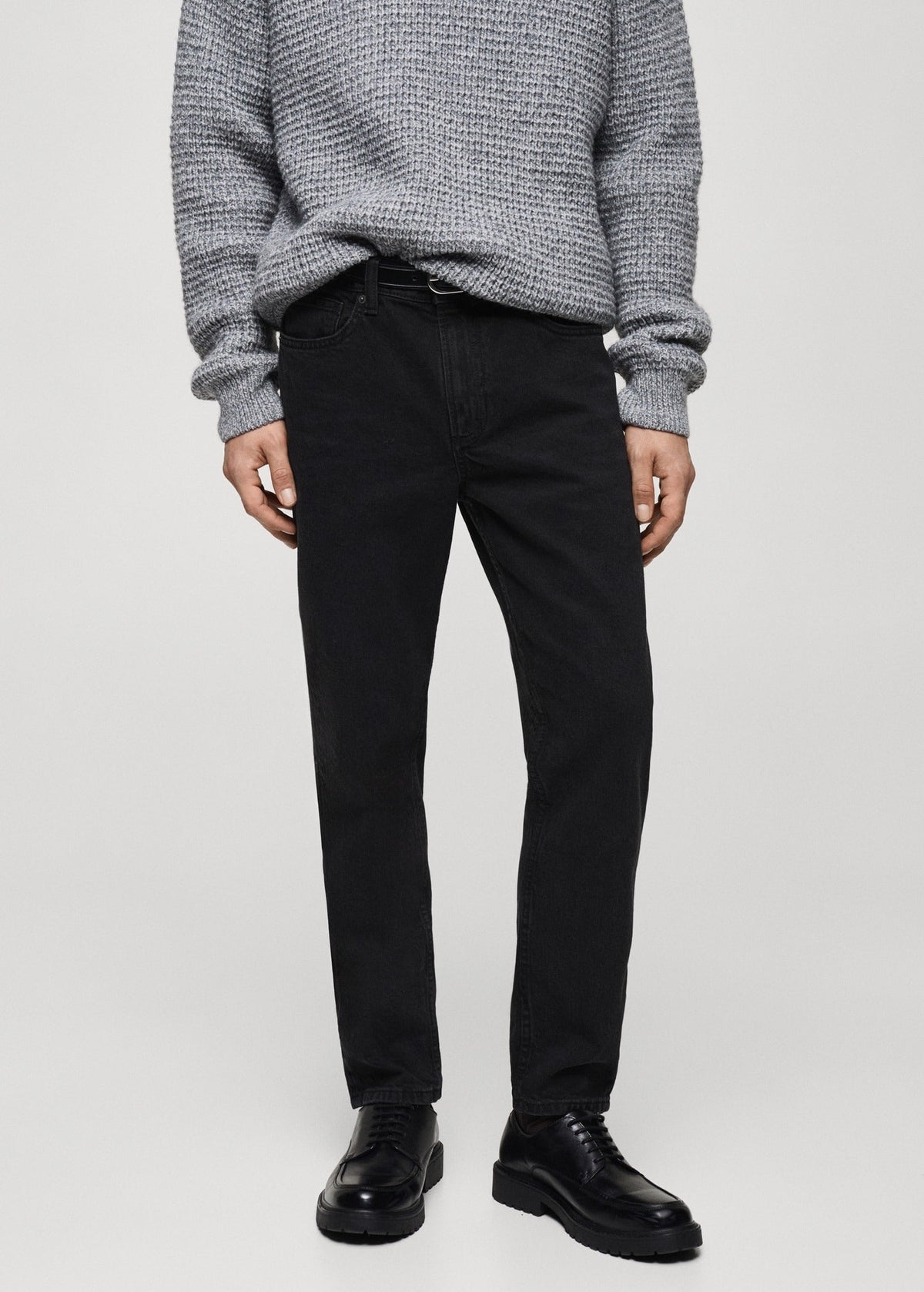 MANGO JEANS BEN TAPERED FIT | BLACK