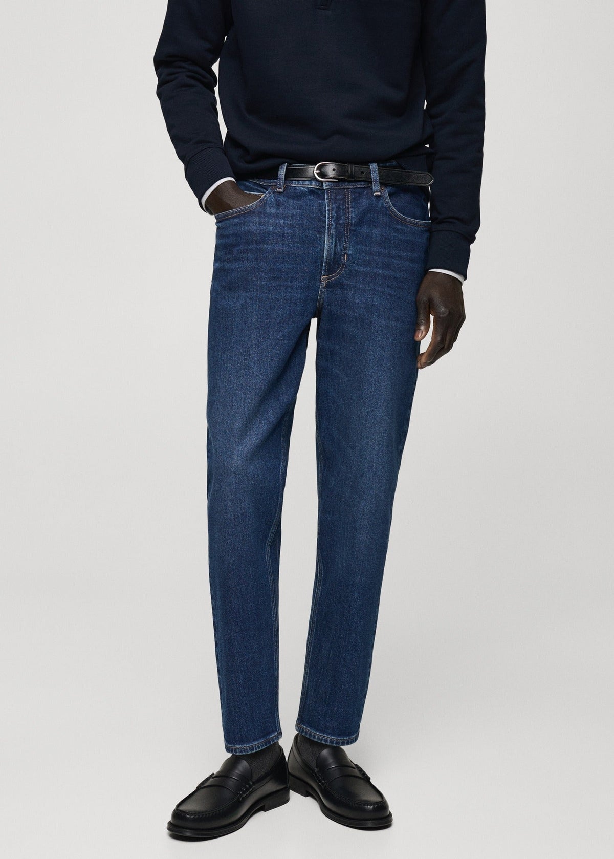 MANGO JEANS BEN TAPERED FIT | BLUE