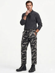 STANLEY MEN’S CARGO PANTS RELAXED FIT | GREY / BLACK