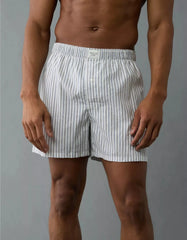 AMERICAN EAGLE white striped boxer shorts for men