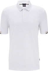 HUGO BOSS PARLAY 147 POLO SHIRT | WHITE