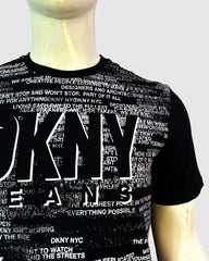 DONNA KARAN NEW YORK MEN'S DKNY ASTOR STRETCH T-SHIRT | BLACK