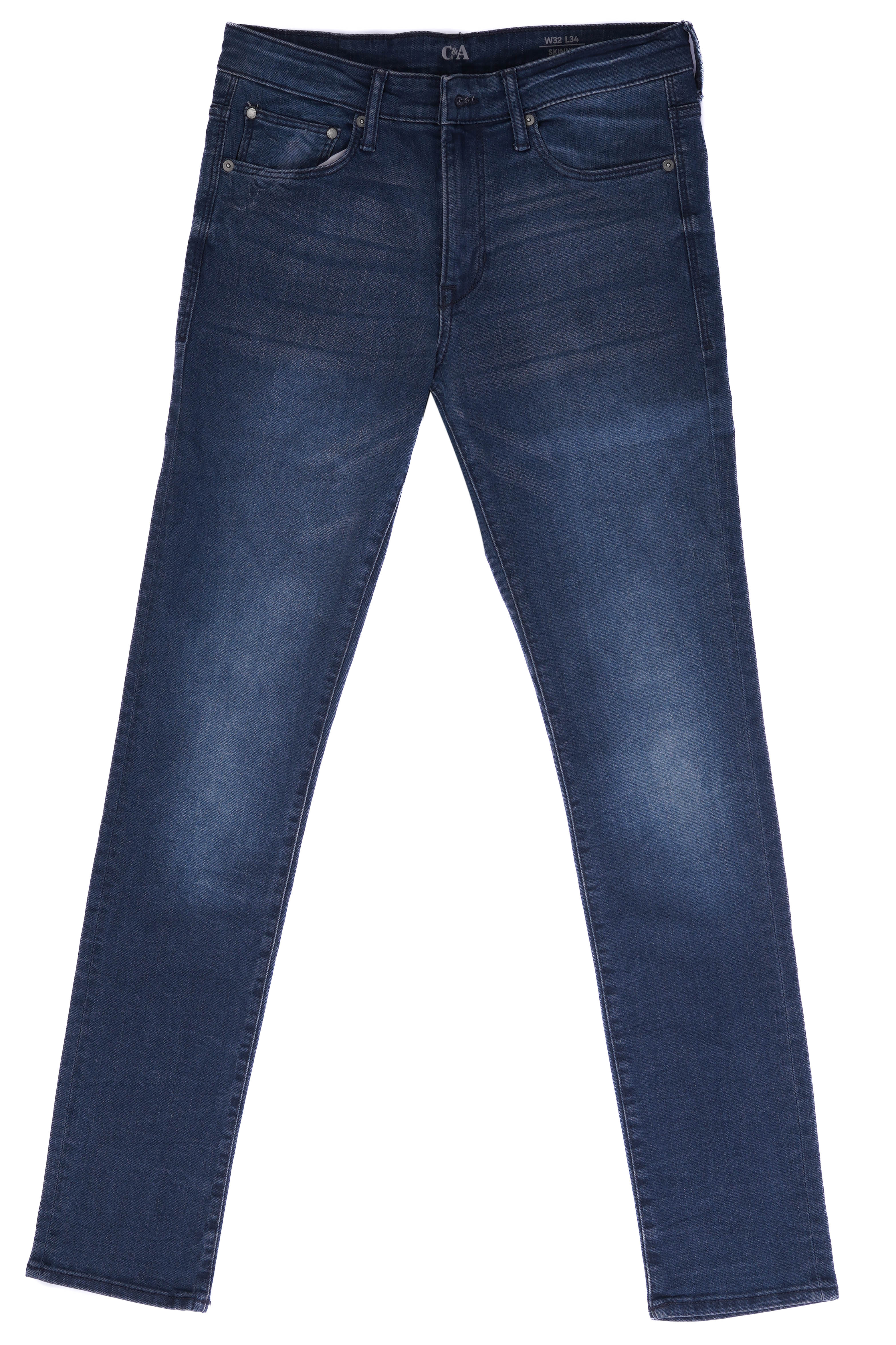C&A MENS SKINNY JEANS | DARK GREY