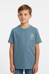YOUTH-KIDS-CREW NECK-FLEXIBLE T SHIRT | LIGHT BLUE