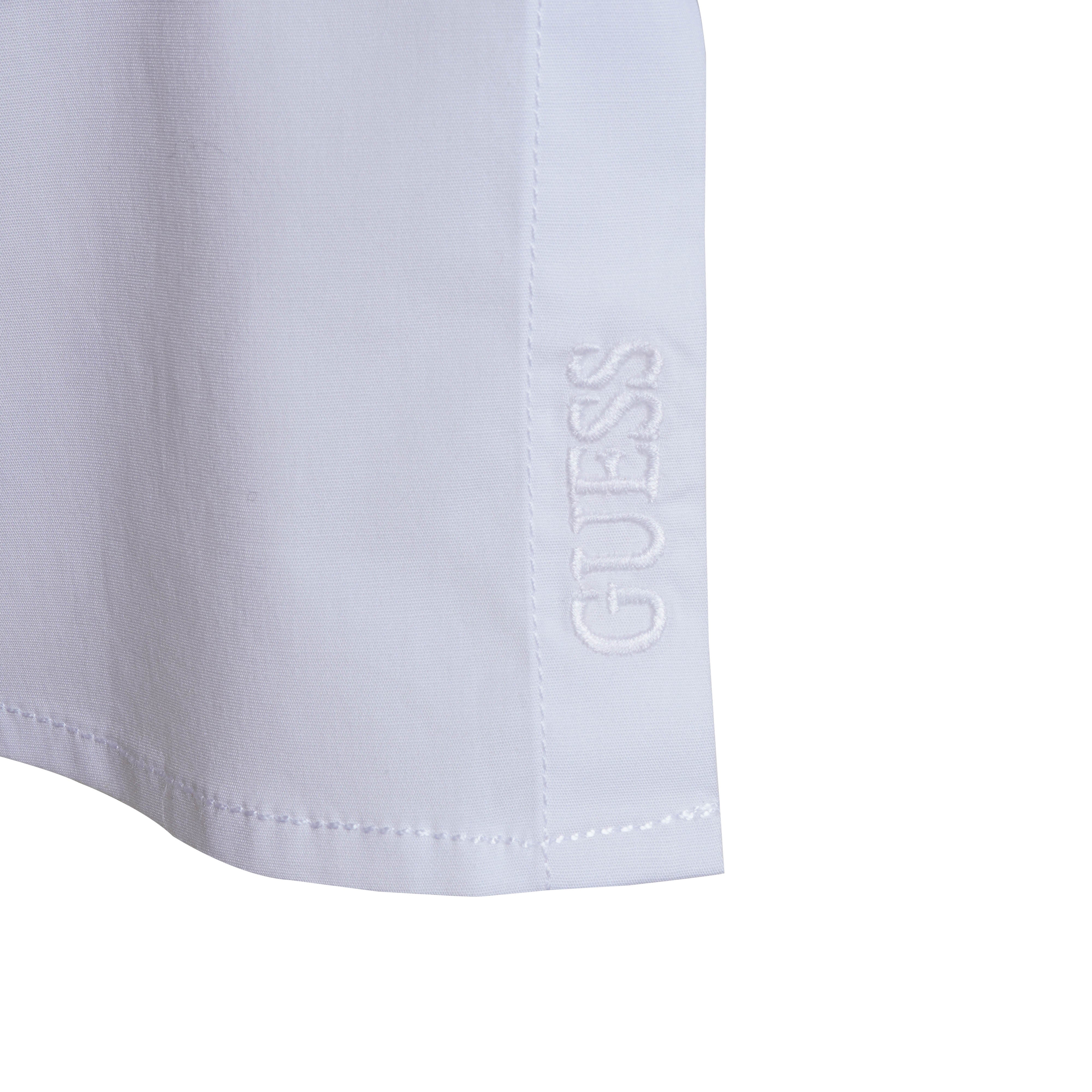 GUESS LOS ANGELES PREMIUM HALF SLEEVE SLIM FIT SHIRT | WHITE