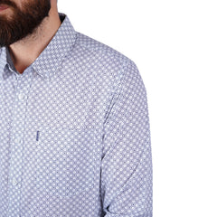 DIVERSE-MENS-OXFORD COLLECTION-CASUAL SLIM FIT-SHIRT | WHITE