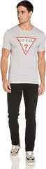 GUESS MENS CN SS ORIGINAL  LOGO T-SHIRT | GREY