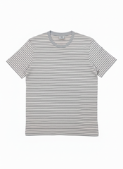 JACK & JONES MEN’S STRIPED ROUND NECK T-SHIRT | GREY