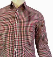 H&M. EASY IORN SLIM FIT MEN SHIRT | NAVY CHECK