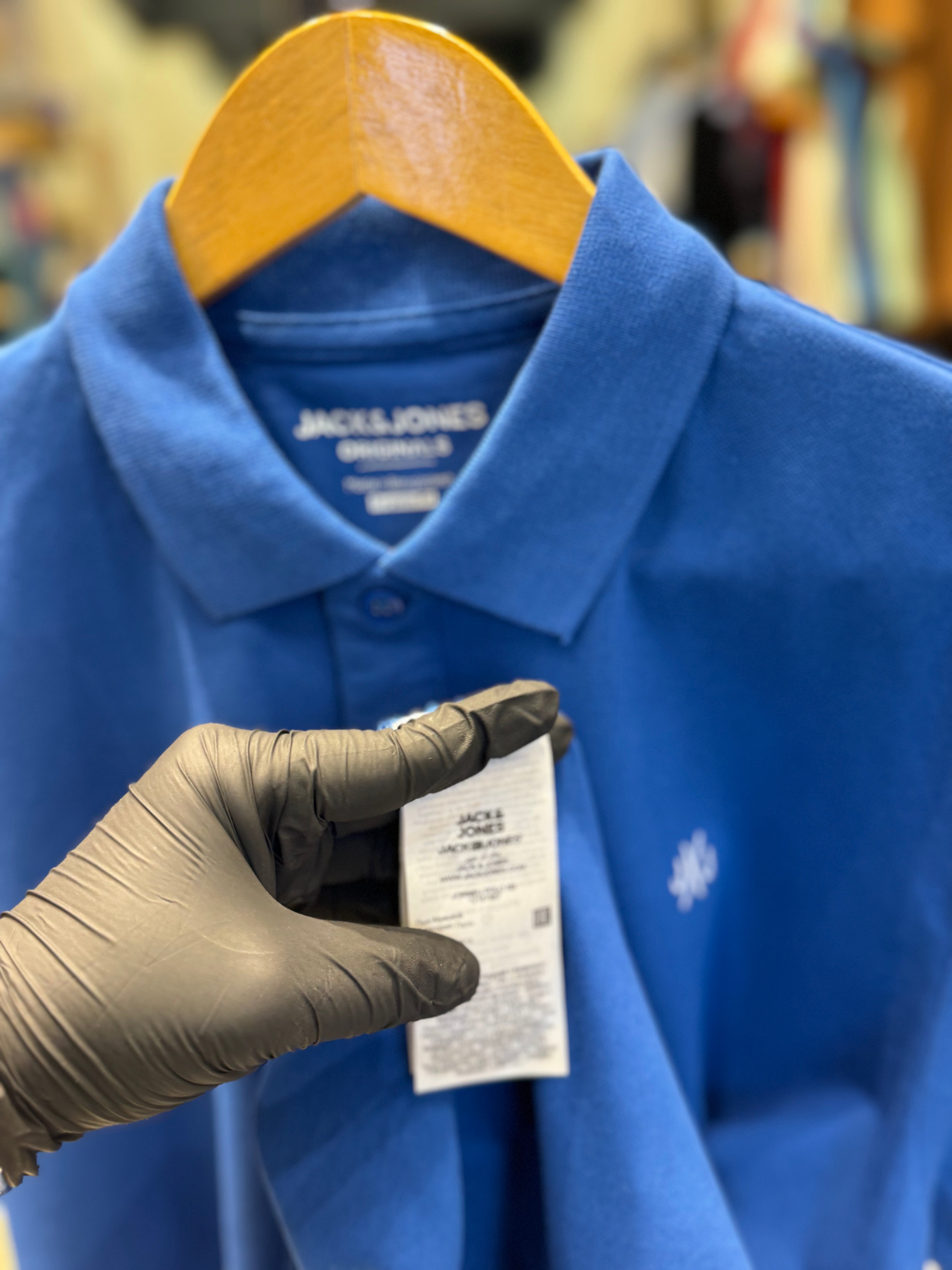 JACK & JONES PLAIN POLO | BLUE