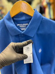 JACK & JONES PLAIN POLO | BLUE