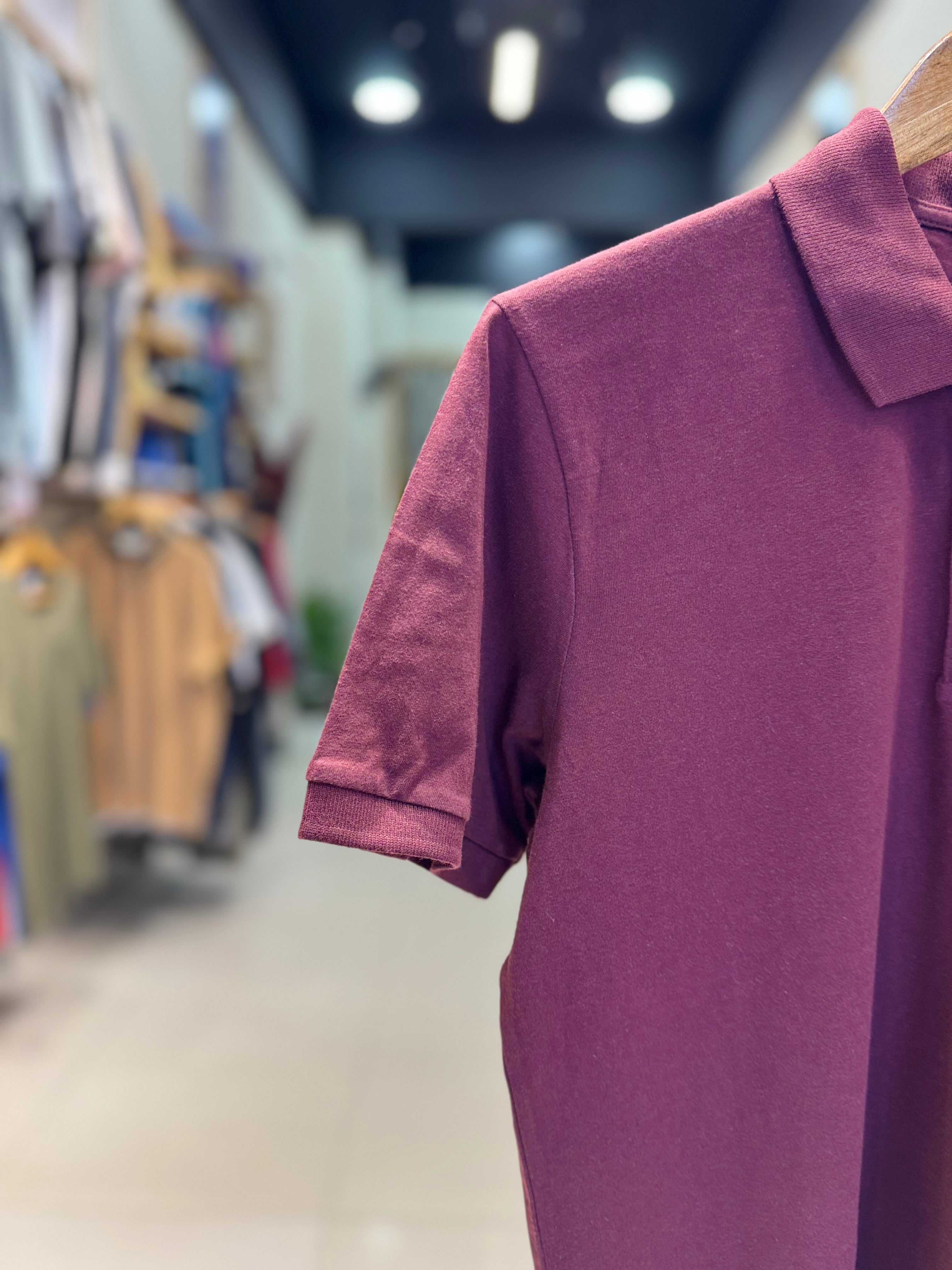 JACK & JONES PLAIN POLO | MAROON