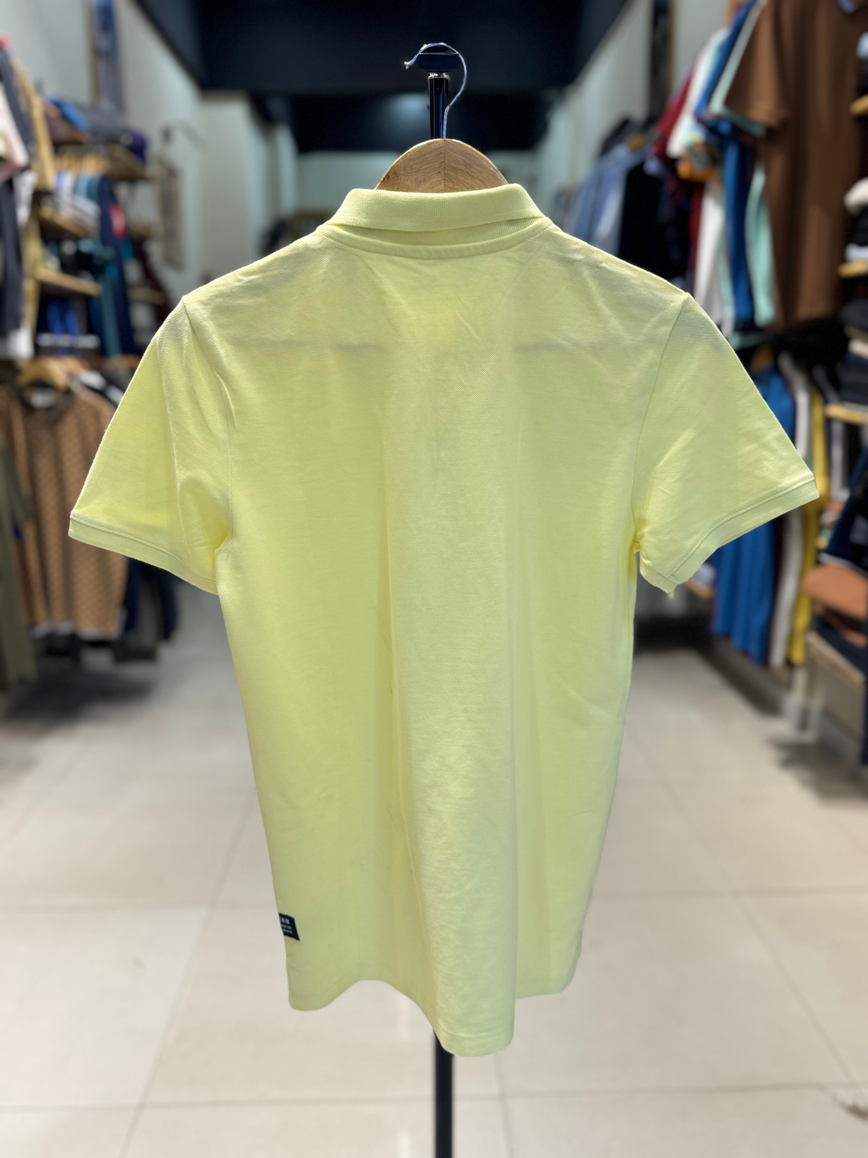 TOM TAILOR PREMIUM POLO SHIRT | YELLOW