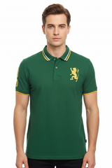 GIORDANO EMBROIDERY SHIRT 3D LION POLO MEN | GREEN
