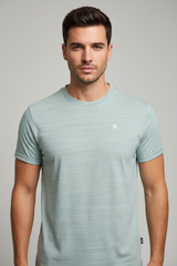 G-STAR RAW  MEN'S CREW NECK  T-SHIRT – SOFT COTTON | MINT GREEN
